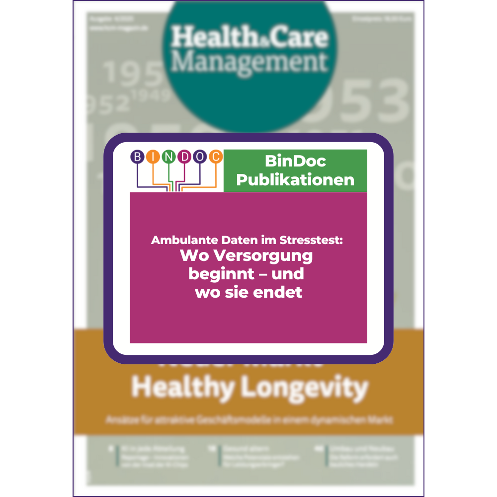Ambulante Daten im Stresstest:  Wo Versorgung  beginnt – und  wo sie endet Ambulante Daten im Stresstest:  Wo Versorgung  beginnt – und  wo sie endet