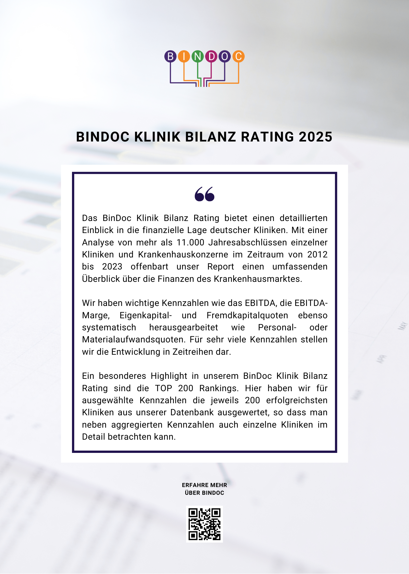 Klinik Bilanz-Bericht 2025 Abstract
