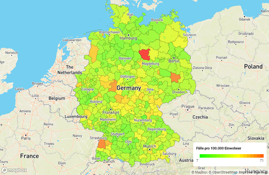 geographische Einordnung ausgewählter DRG-Ziffern